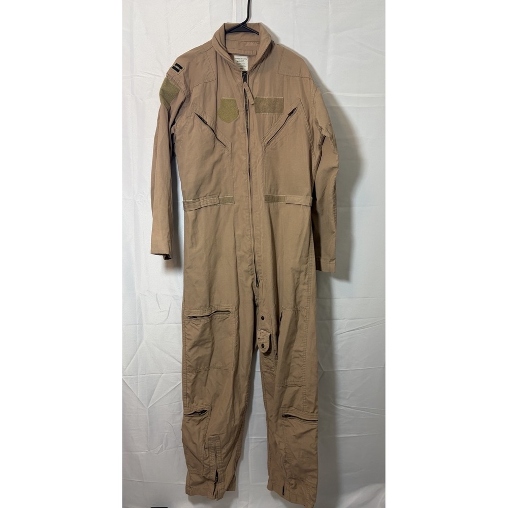 Flight Suit CWU-27/P Desert Tan Sz 44R Flyers Coveralls